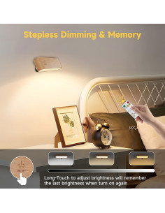 Aplique de Pared Inalámbrico Electight con Control Remoto 360 2