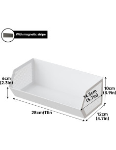 Cesta Magnética Grande WOCHUANGSI para Lavadora y Refrigerador 2