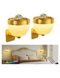 Juego de Apliques de Pared Recargables Briworld T2, 10 Colores