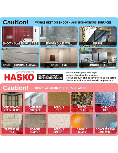 Cesta de Ducha con Ventosa HASKO Acero Inoxidable Cromo