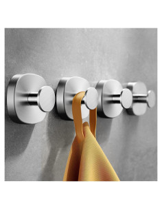 Ganchos de Ventosa Daoun 4 Pcs Acero Inoxidable 5 kg