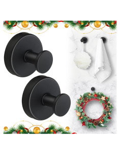 Ganchos de Ventosa CZMGFKD para Ducha y Cocina, 2 Pcs, 15 kg