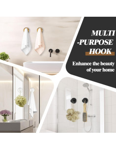 Ganchos de Ventosa CZMGFKD para Ducha y Cocina, 2 Pcs, 15 kg 2