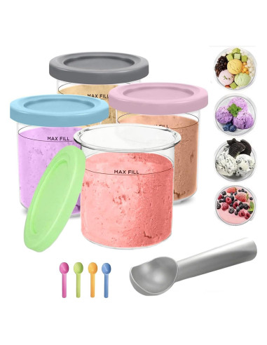 Paquete de 4 Pints y Tapas Aoiutrn para Ninja NC300