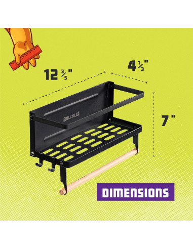 Caddy Magnético Grillzilla para Parrilla - Organizador de BBQ