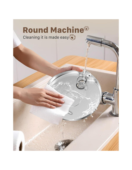 Fuente de Agua para Gatos GIOTOHUN 2.2L Acero Inoxidable Silenciosa