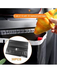 Bolsa de Basura Desechable Mandark para Auto, 40 Unidades 2