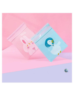 Bolsa de Basura Desechable para Auto Etenpo 60 Piezas Rosa Azul