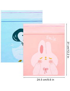 Bolsa de Basura Desechable para Auto Etenpo 60 Piezas Rosa Azul 2