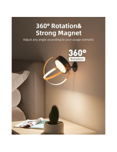 EZVALO Lámpara de Pared LED Recargable 5500mAh Control Remoto 2