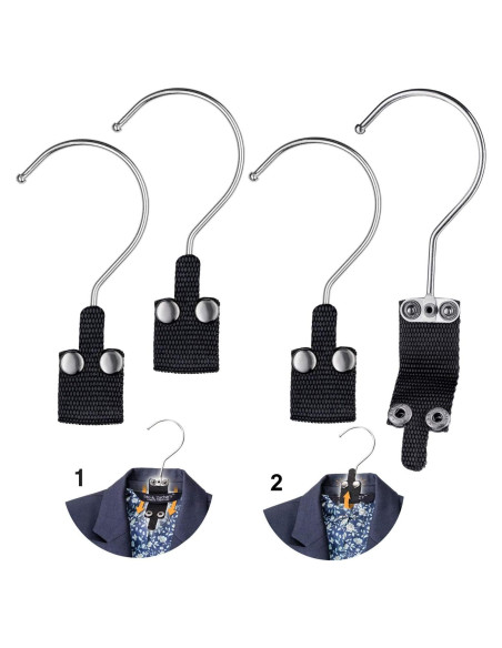 Perchas de Viaje Hangaroo - Compactas y Resistentes (Paquete de 4)