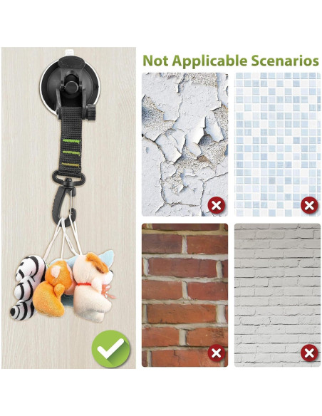 Ventosas de Succión Maitys 12 Piezas Alta Resistencia Verde