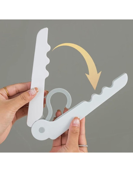 Perchas Plegables Portátiles DAITET - Antideslizantes, 2 Piezas