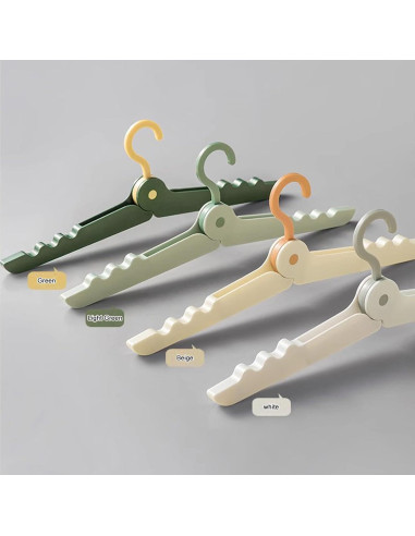 Perchas Plegables Portátiles DAITET - Antideslizantes, 2 Piezas