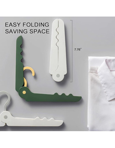 Perchas Plegables Portátiles DAITET - Antideslizantes, 2 Piezas