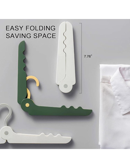 Perchas Plegables Portátiles DAITET - Antideslizantes, 2 Piezas