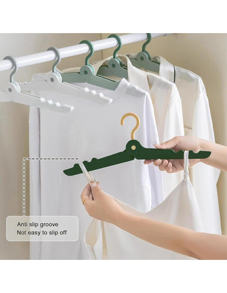 Perchas Plegables Portátiles DAITET - Antideslizantes, 2 Piezas