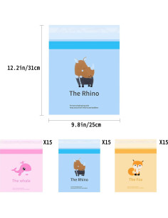 Bolsas de Basura Desechables Weeturelat 45pcs Impermeables 2