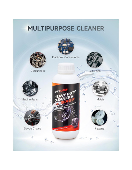 Limpiador Ultrasónico Creworks 1000 mL para Carburadores y Piezas Limpiador Ultrasónico Creworks 1000 mL para Carburadores y Piezas