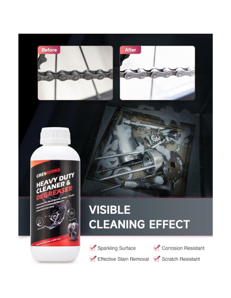 Limpiador Ultrasónico Creworks 1000 mL para Carburadores y Piezas Limpiador Ultrasónico Creworks 1000 mL para Carburadores y Piezas