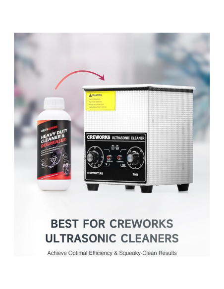 Limpiador Ultrasónico Creworks 1000 mL para Carburadores y Piezas Limpiador Ultrasónico Creworks 1000 mL para Carburadores y Piezas