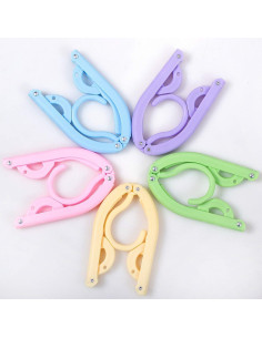 10 Perchas de Viaje Plegables FMELAH - Antideslizantes y Compactas 2