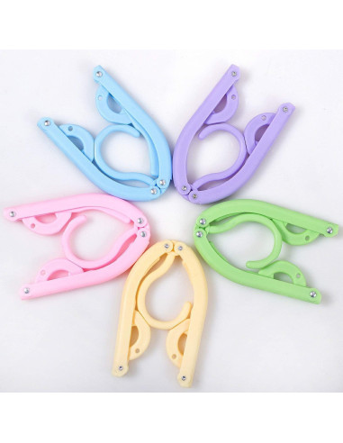 10 Perchas de Viaje Plegables FMELAH - Antideslizantes y Compactas