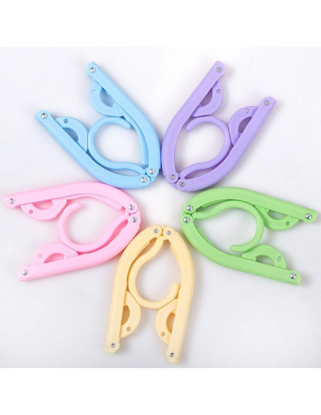 10 Perchas de Viaje Plegables FMELAH - Antideslizantes y Compactas