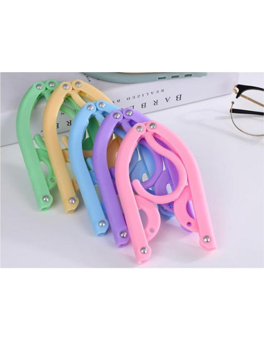 10 Perchas de Viaje Plegables FMELAH - Antideslizantes y Compactas