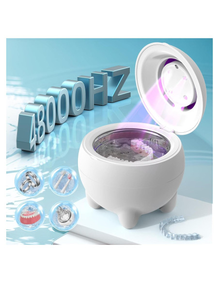 Limpiador Ultrasónico de Retenedores Granbo 48kHz Portátil Limpiador Ultrasónico de Retenedores Granbo 48kHz Portátil