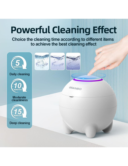 Limpiador Ultrasónico de Retenedores Granbo 48kHz Portátil Limpiador Ultrasónico de Retenedores Granbo 48kHz Portátil