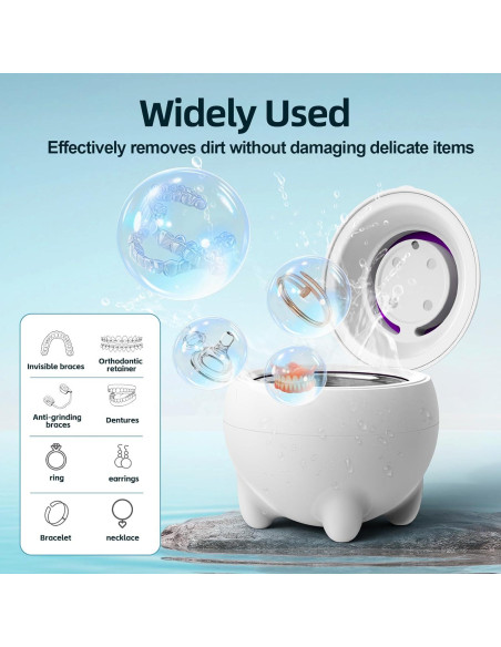 Limpiador Ultrasónico de Retenedores Granbo 48kHz Portátil Limpiador Ultrasónico de Retenedores Granbo 48kHz Portátil