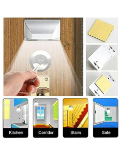 Lámpara LED con Sensor de Movimiento DEEIRAO LENMO, 4 Bombillas 2