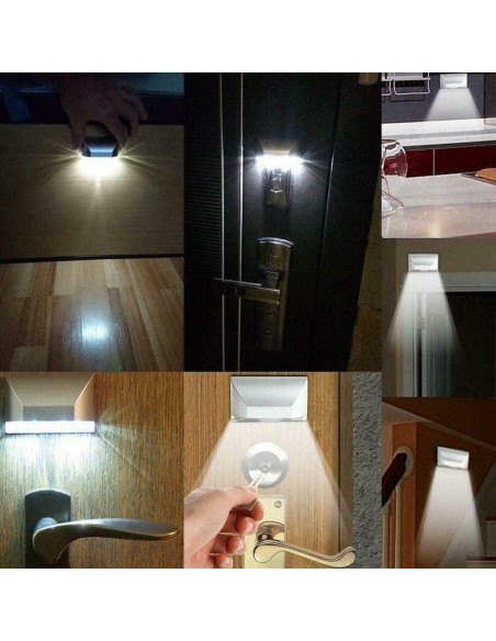 Lámpara LED con Sensor de Movimiento DEEIRAO LENMO, 4 Bombillas