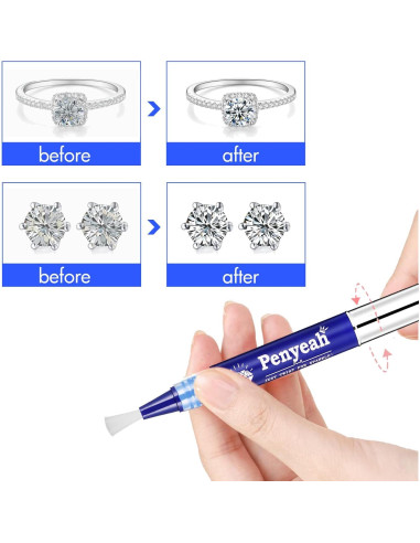 Bolígrafo Limpiador de Joyas Penyeah 2Pack - Natural y Efectivo