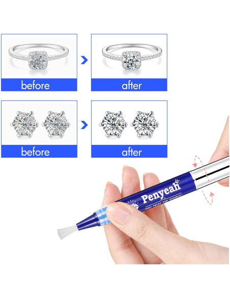 Bolígrafo Limpiador de Joyas Penyeah 2Pack - Natural y Efectivo
