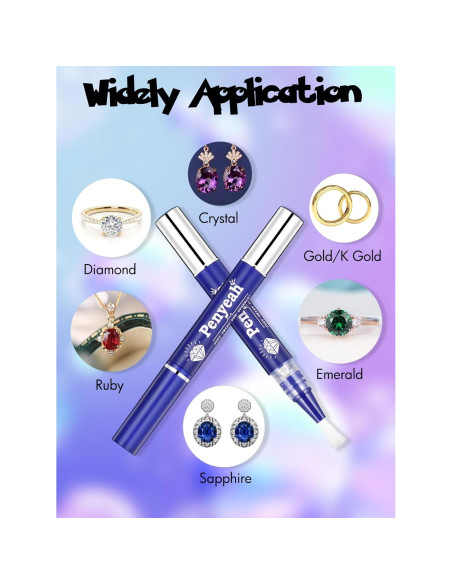 Bolígrafo Limpiador de Joyas Penyeah 2Pack - Natural y Efectivo