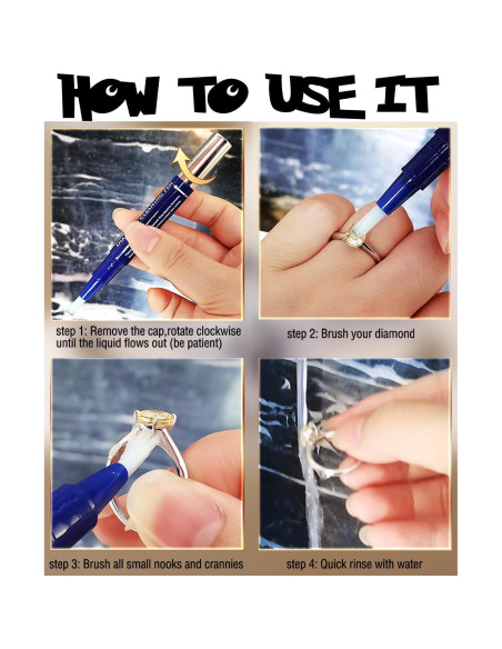 Bolígrafo Limpiador de Joyas Penyeah 2Pack - Natural y Efectivo