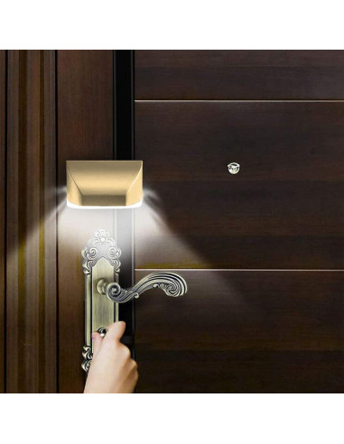 Luz LED Inteligente con Sensor de Movimiento UPDD - Dorado
