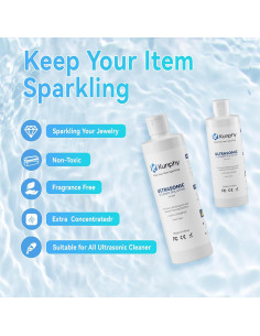 Limpiador de Joyas KUNPHY 120ml - Solución Limpiadora Sónica 2