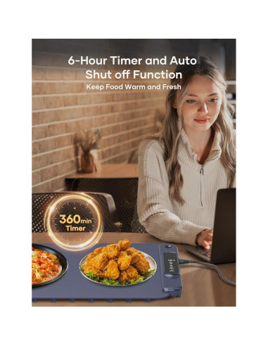 Alfombrilla Calentadora Eléctrica Viemon FWM-01B 300W Azul