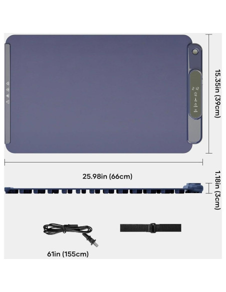 Alfombrilla Calentadora Eléctrica Viemon FWM-01B 300W Azul