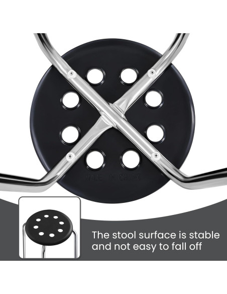 Taburetes Apilables Yaheetech de Plástico 43.9cm Plateado - Juego de 5