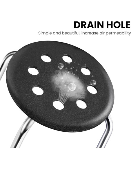 Taburetes Apilables Yaheetech de Plástico 43.9cm Plateado - Juego de 5