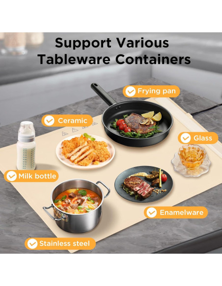 Alfombrilla Calentadora Eléctrica Fondpen 61.5x40.1cm 3 Niveles Alfombrilla Calentadora Eléctrica Fondpen 61.5x40.1cm 3 Niveles