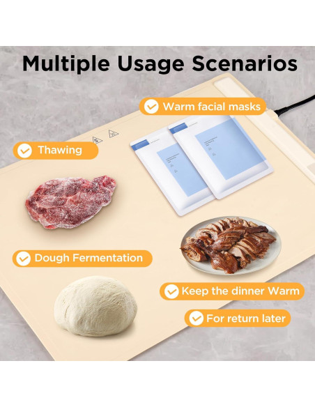 Alfombrilla Calentadora Eléctrica Fondpen 61.5x40.1cm 3 Niveles Alfombrilla Calentadora Eléctrica Fondpen 61.5x40.1cm 3 Niveles