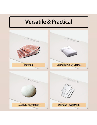 Bandeja Calentadora Eléctrica BTUP 66cm Silicona 5 Temperaturas