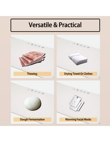 Bandeja Calentadora Eléctrica BTUP 66cm Silicona 5 Temperaturas