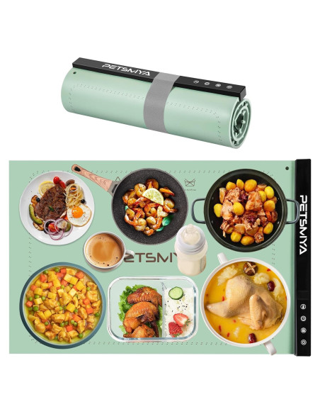 Alfombrilla Calentadora de Comida PETSMYA Verde Claro 1.77 kg