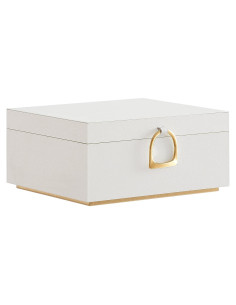 Caja de Joyería SONGMICS 2 Capas Blanco Organizador Elegante